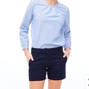 2 pairs, J Crew 5” chino shorts. Sz 2, EUC